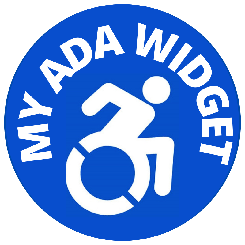 Stick Figure In Wheelchair In a Circle The My Ada Widget Logo